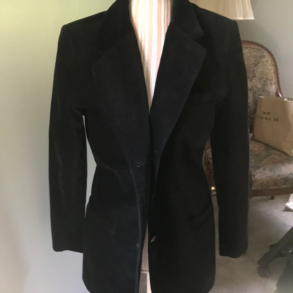 Hunt Club Black Velvet Blazer